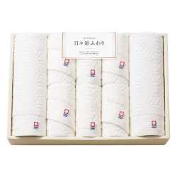 今治　日々是ふわり　バス2P・フェイス4P・ハンドタオル2Pセット　No.100　（アイボリー）