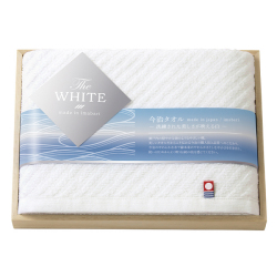 今治　The　WHITE　木箱入りスリムバスタオル　No.15