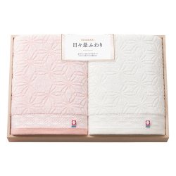 今治　日々是ふわり　木箱入りバスタオル2Pセット　No.50