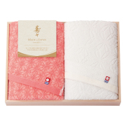 寿々　今治　木箱入りフェイスタオル2Pセット　No.30