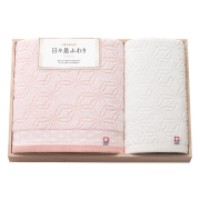 今治　日々是ふわり　木箱入りバス・ハンドタオルセット　No.30