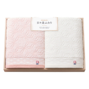今治　日々是ふわり　木箱入りバスタオル2Pセット　No.50