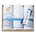 富士山染め　木箱入りタオルセット　No.30