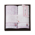 桜おり布　ハンドタオル2P　No.15　（パープル）