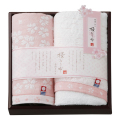 桜おり布　タオルセット　No.20　（ピンク）