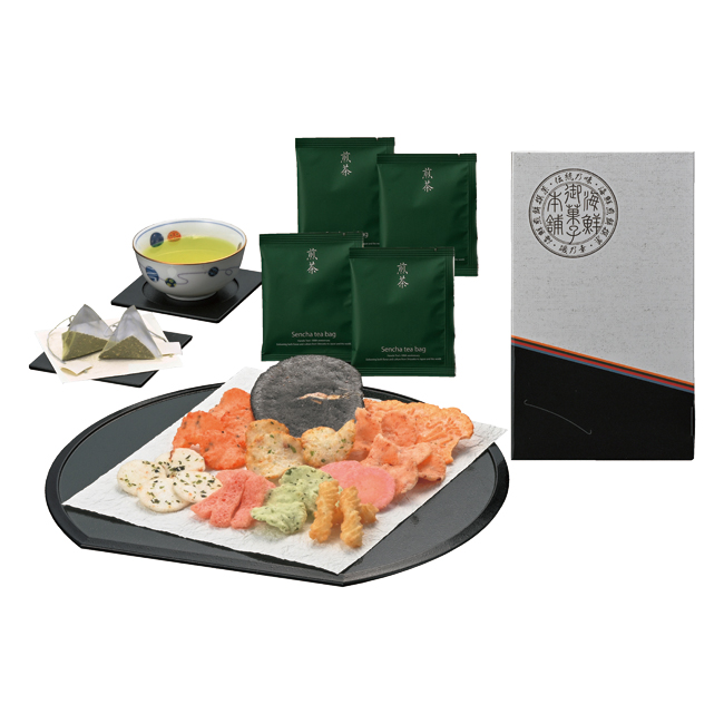 海老海鮮撰菓と煎茶詰合せ　No.10