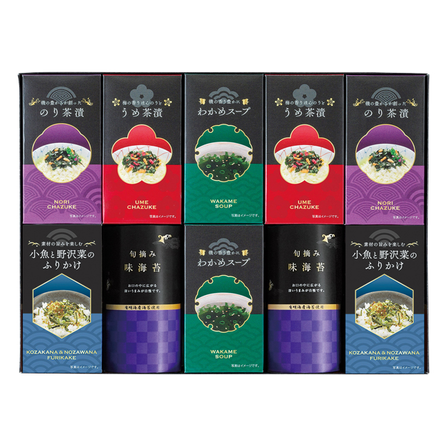 ゆかり屋本舗　味海苔・お茶漬・ふりかけ・スープセット　No.50