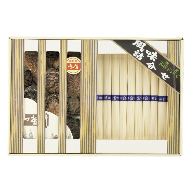 乾物家　国産椎茸と手延そうめん御詰合せ　No.40