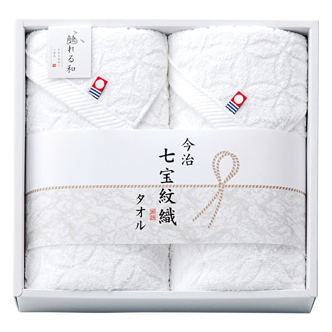 今治タオルブランド　七宝紋織　フェイスタオル2P　No.25