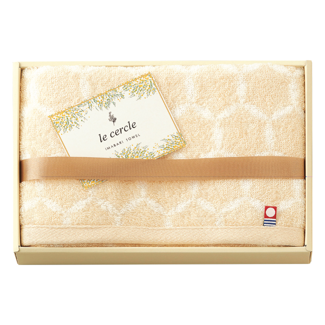 le　cercle　フェイスタオル　No.12 （ベージュ）