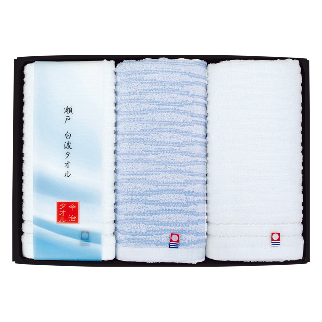 瀬戸　白波フェイスタオル3P　No.30
