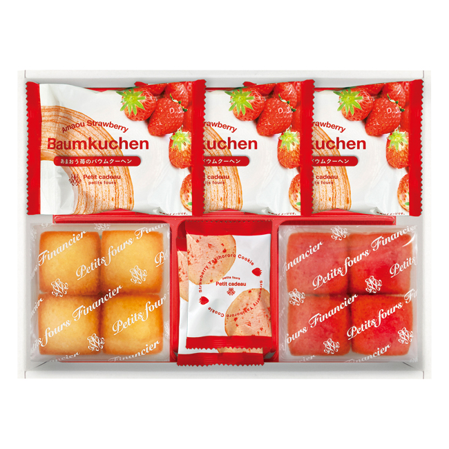 あまおう苺バウムクーヘン＆プチフィナンシェ　ギフトボックス　No.20