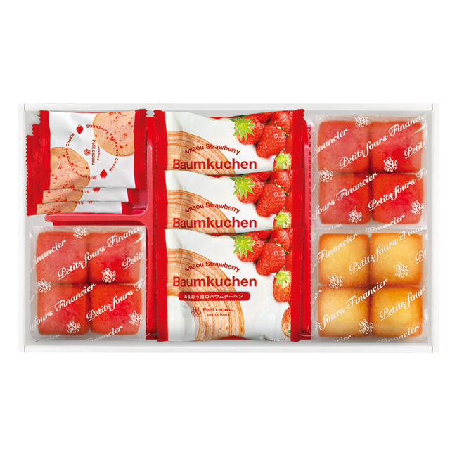 あまおう苺バウムクーヘン＆プチフィナンシェ　ギフトボックス　No.25