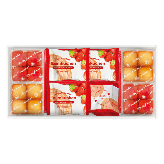 あまおう苺バウムクーヘン＆プチフィナンシェ　ギフトボックス　No.30