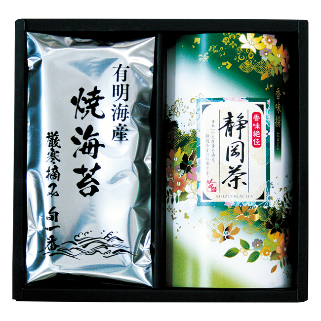 静岡茶・有明海苔詰合せ（包装済）　No.25