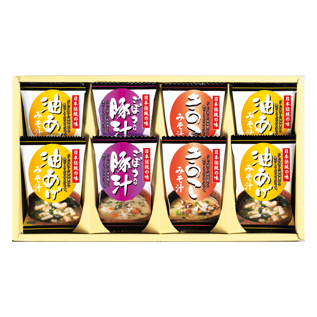 フリーズドライ「お味噌汁三種の味詰合せ」　No.20