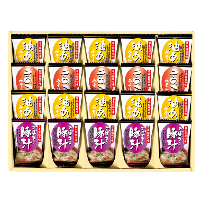 フリーズドライ「お味噌汁三種の味詰合せ」　No.50