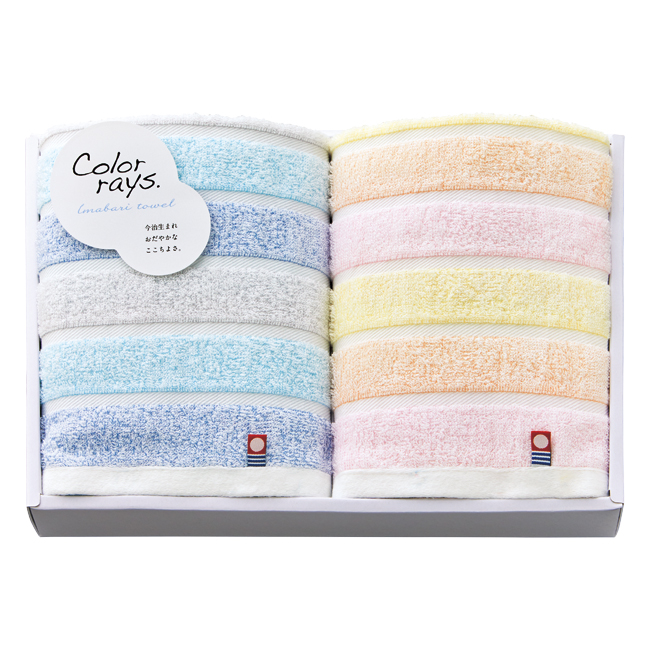 カラーレイズ　フェイスタオル2P　No.20