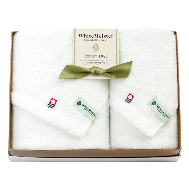 ホワイトマイスター　今治　フェイス・ハンドタオルセット　No.40