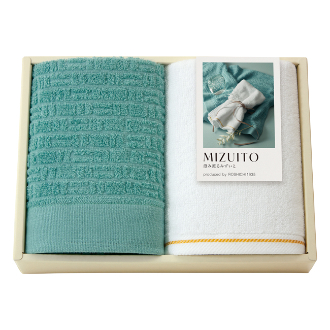 MIZUITO　澄みわたるみずいと　フェイスタオル2Pセット　No.25