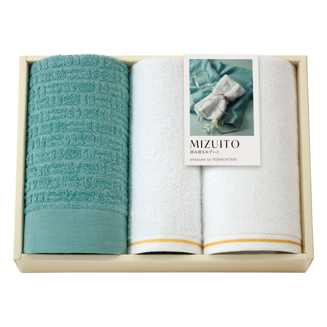 MIZUITO　澄みわたるみずいと　フェイス2P・ハンドタオルセット　No.30
