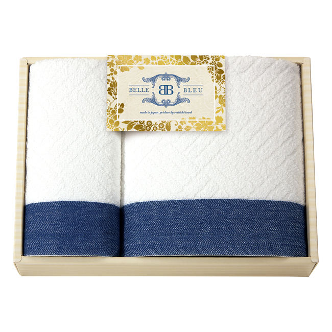 BELLE　BLEU　〈ベルブルー〉　バス・フェイスタオルセット　No.40