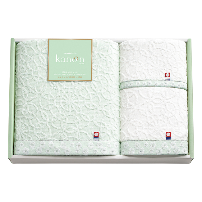 今治かのん　バス・フェイス・ハンドタオルセット　No.40　40％OFF