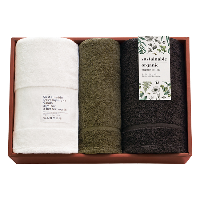 サステナブルオーガニック　バス2P・フェイスタオルセット　No.72