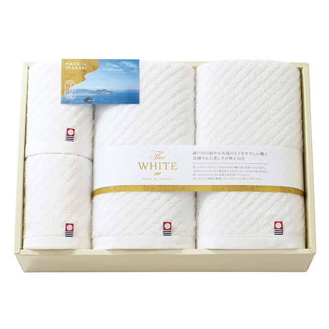 今治　The　WHITE　バス2P・フェイス2Pタオルセット　No.80