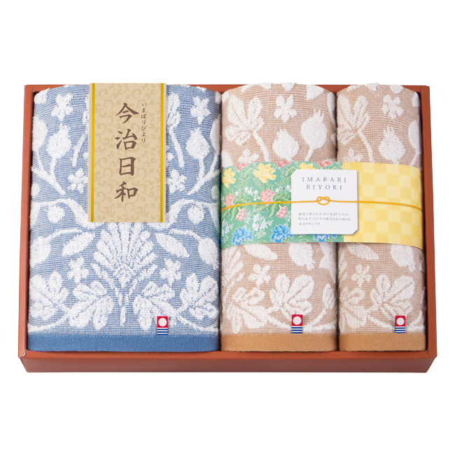 今治日和　バス・フェイス・ハンドタオルセット　No.50