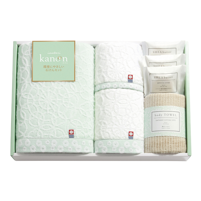 今治かのん　タオルと環境にやさしい石けんセット　No.50
