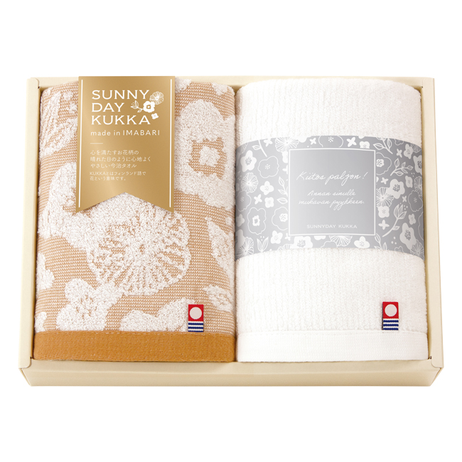 サニーデイクッカ　今治　フェイスタオル2P・ハンドタオルセット　No.25