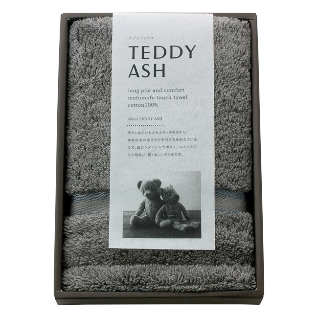 TEDDY　ASH〈テディアッシュ〉　ハンドタオル　No.5　（グレー）