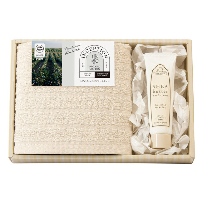 インセプション　泉州　ハンドタオル・シアバターハンドクリームセット　No.15
