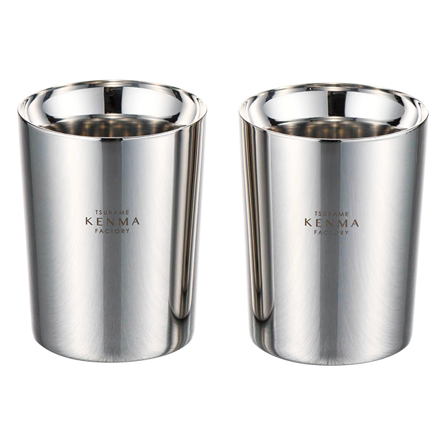 燕研磨ファクトリー　ステンレスダブルカップ260ml　2P　No.100