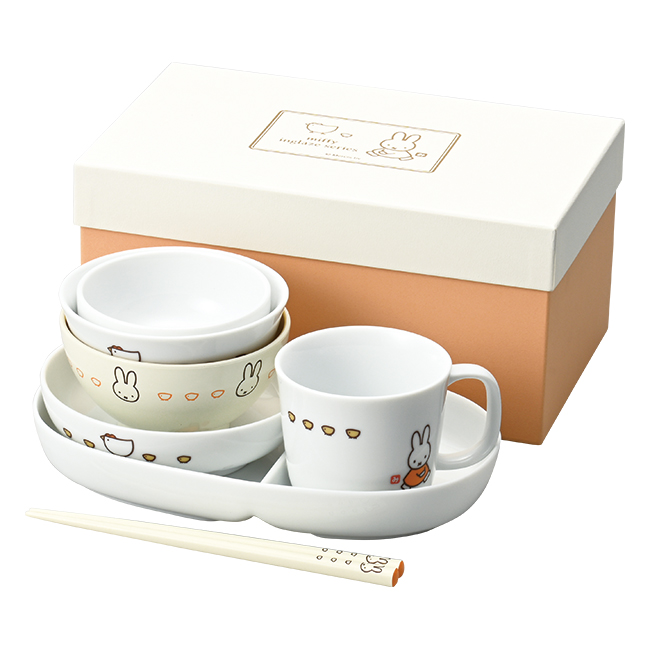 ミッフィー　イングレーズ（こっこ親子）つみつみ食器セット　No.100