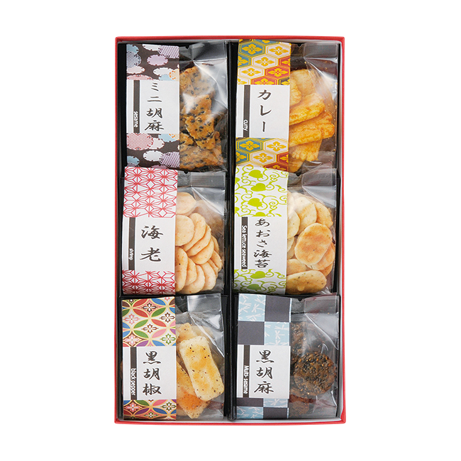 お煎餅6種詰合せ　あられ煎　No.10