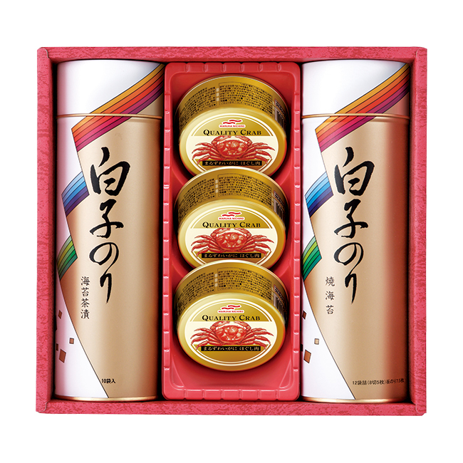 白子のり のりとカニ缶詰合せ No.60｜特選ギフト｜香典返し推奨｜通販