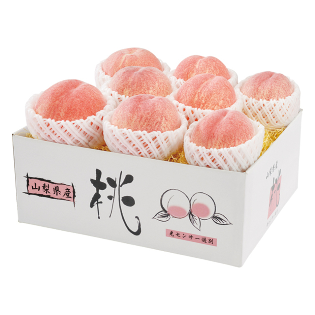 山梨の桃8玉 No 57 お中元おすすめ 消費税 8 据置き商品 通販ギフト生活 Jp