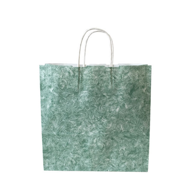手提げ紙袋　雲竜　緑3才