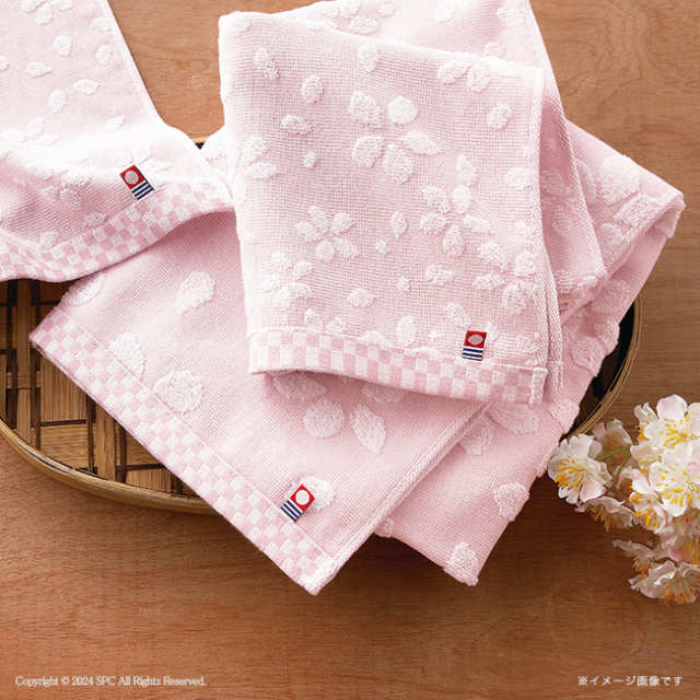 触れる和　さくら日和（宴）木箱入り今治タオルセット　No.80