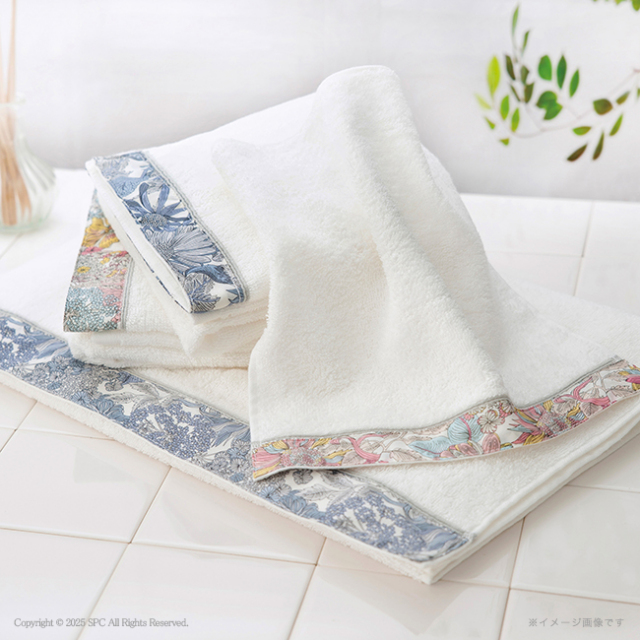 prima　rosette　using　by　LIBERTY　FABRICS　タオルセット　No.40