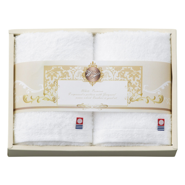 ホワイトハーモニー　フェイスタオル2枚セット　No.25