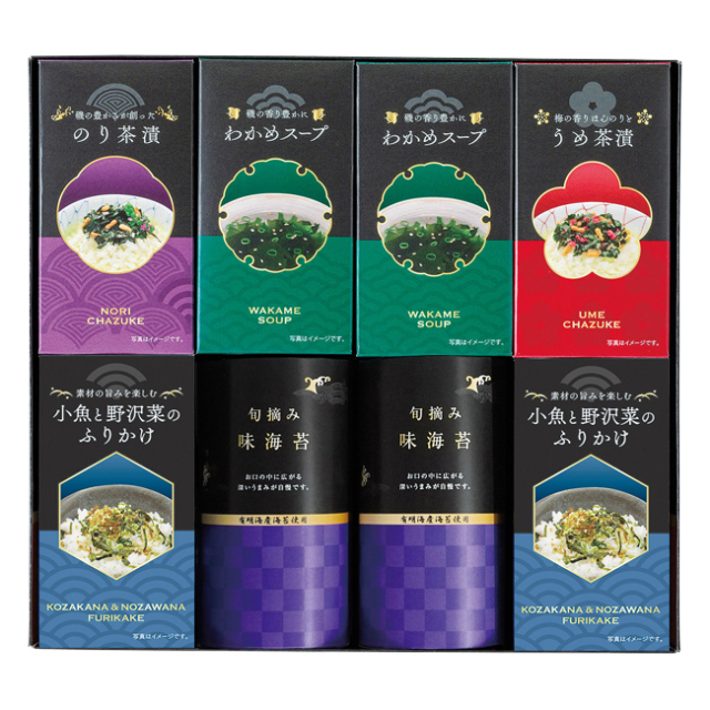 ゆかり屋本舗　味海苔・お茶漬・ふりかけ・スープセット　No.40