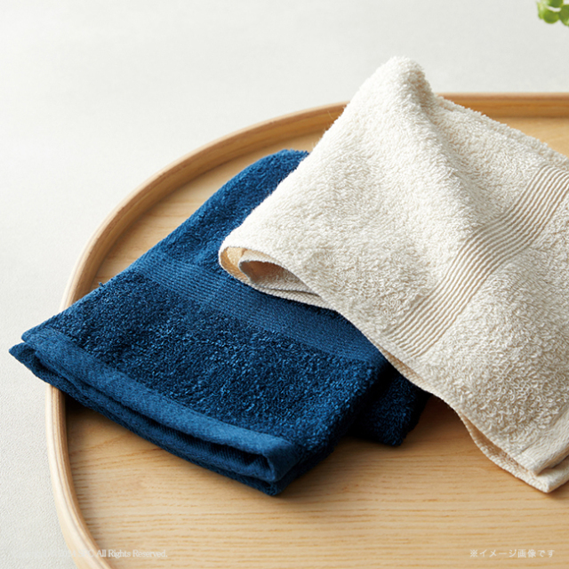 オーガニックテイルズ　フェイスタオル1枚　No.10　（ベージュ）