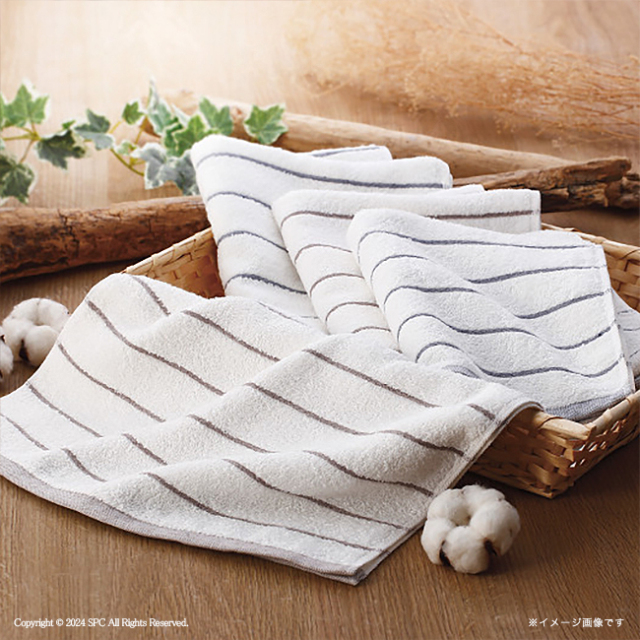 ナチュラルフェイス　ボーダーバスタオル　No.25