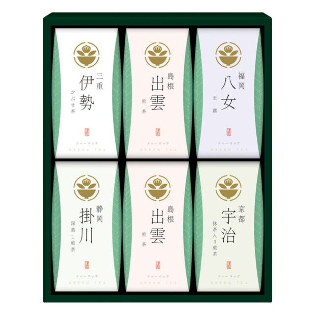 茶の国めぐり　茶水詮　緑茶ティーバッグ詰合せ　No.30