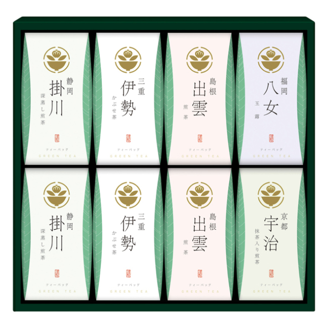 茶の国めぐり　茶水詮　緑茶ティーバッグ詰合せ　No.40