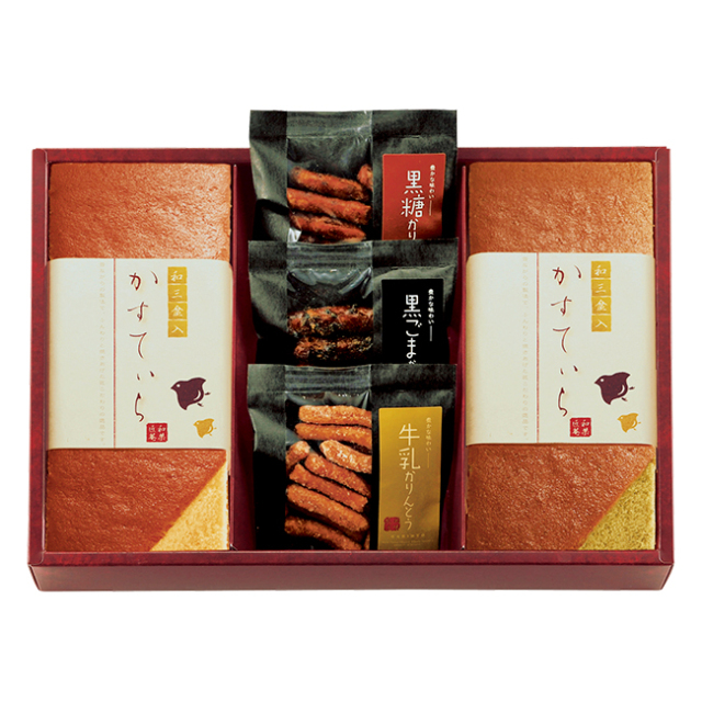 和菓匠菴　「ほまれ」和三盆糖入かすてぃら御詰合せ　No.34