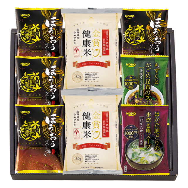 千莉菴　からだにやさしさ＋　国産フリーズドライ　ほうおうスープ　「金賞健康米」セット　No.36